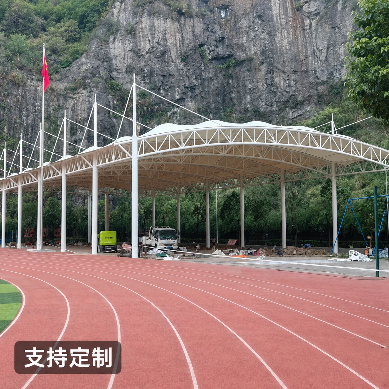 怀化大院膜结构汽车棚